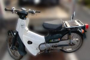 回収実績：静岡県のお客様より原付バイクを無料回収させていただきました