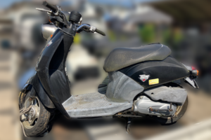 回収実績：静岡県のお客様より原付バイクを無料回収させていただきました
