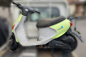 回収実績：三重県のお客様より原付バイクを無料回収させていただきました