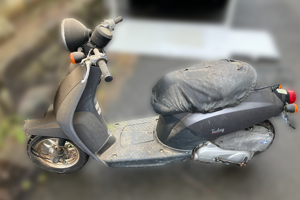 岐阜県で回収した原付 ホンダ トゥデイ